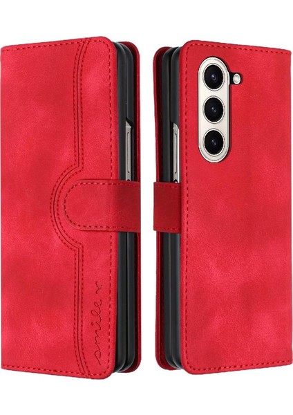 Galaxy Z Fold 6 Cüzdan Premium Pu Dahili Mıknatıs ile Uyumlu (Yurt Dışından)