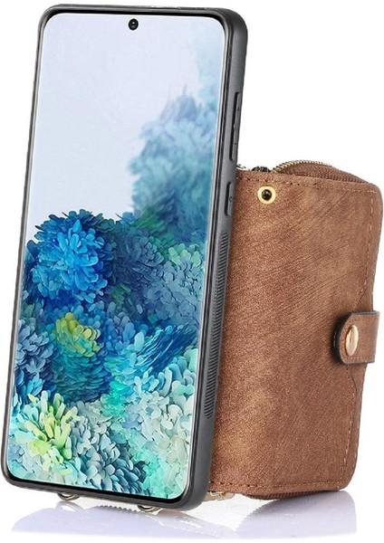 Galaxy S20 Için Kılıf Standı Fermuar Kapatma 7 Kart Yuvaları Ayarlanabilir (Yurt Dışından) indirimleri