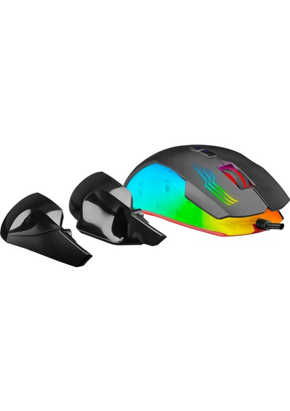 SMX-G38 Claw USB 8 Makro Tuşlu 7200DPI Rgb Ledli Oyuncu Mouse