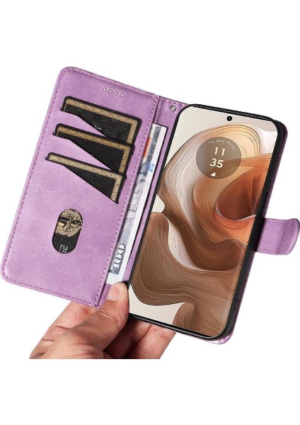 Motorola Moto X50ULTRA 5g Için Kredi Kartı Yuvası ile Pu Baskılı (Yurt Dışından)