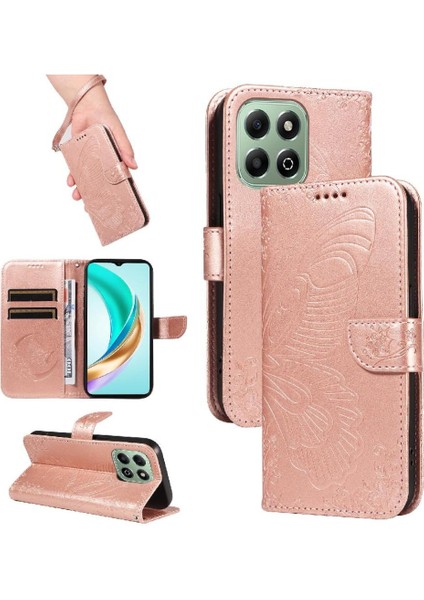 Onur X6B Ayrılabilir El Kayışı Kabartmalı Kelebek Yüksek Flip Case (Yurt Dışından) fırsatları