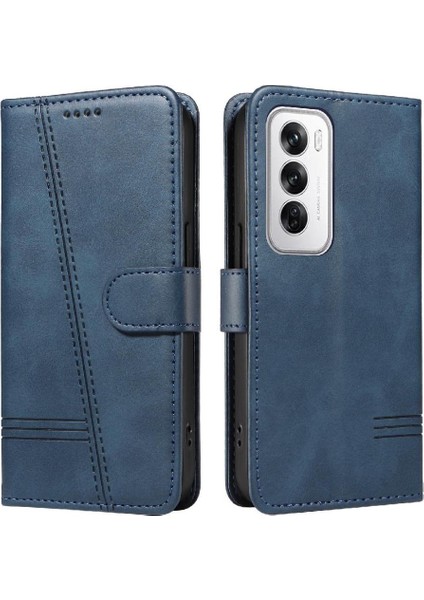 Oppo Filp 12 5g Için Filp Durumda Preslenmiş Pu Deri Cüzdan Telefon Kılıfı ile (Yurt Dışından) modelleri