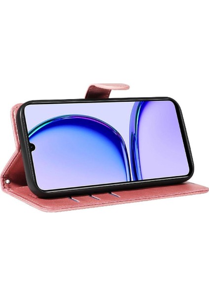 Kredi Kartı Yuvası Siyah Pu ile Realme C53 Cüzdan Telefon Kılıfı Için Filp Durumda (Yurt Dışından) fırsatları