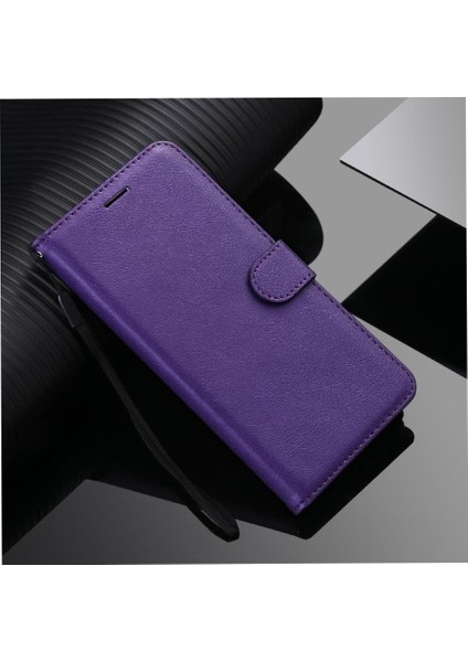 Galaxy M35 Klasik Düz Renk Yüksek Kaliteli Deri Için Flip Case (Yurt Dışından)