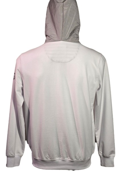 1319504 Erkek Kapşonlu Sweatshirt White