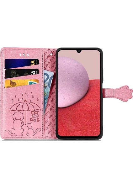 Galaxy A14 Karikatür Hayvanlar Için Kılıf Kapak Kapak Kısa Kayış Vaka (Yurt Dışından) fırsatları
