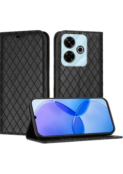 Xiaomi Poco M6 4g Manyetik Kabuk Kapak Cüzdan Kartvizit Yuvaları (Yurt Dışından)