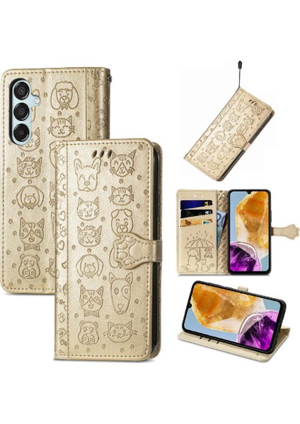 Galaxy Flip Flip Kapak Için Kılıf Kısa Kayış Darbeye Karikatür (Yurt Dışından)