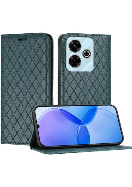 Xiaomi Poco M6 4g Manyetik Kabuk Kapak Cüzdan Kartvizit Yuvaları (Yurt Dışından)