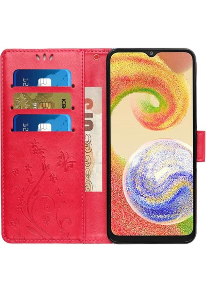 Galaxy A06 Kickstand Kart Tutucu Pu Deri Bilek Için Flip Case (Yurt Dışından) modelleri