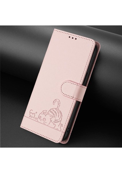 Huawei Huawei Cüzdan Kapak Çevirin Kart Yuvası Tutucu Için Kickstand Kedi Rfıd (Yurt Dışından)