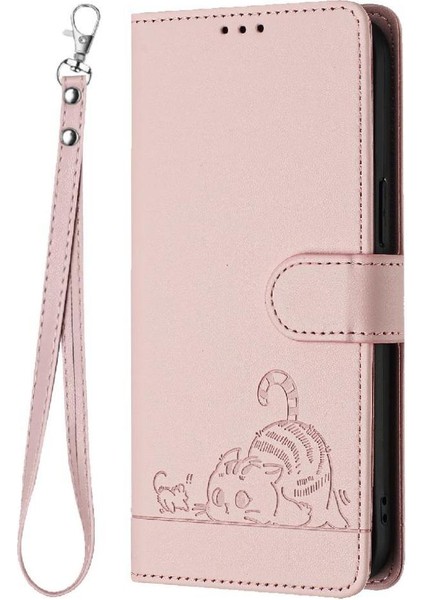 Huawei Huawei Cüzdan Kapak Çevirin Kart Yuvası Tutucu Için Kickstand Kedi Rfıd (Yurt Dışından)