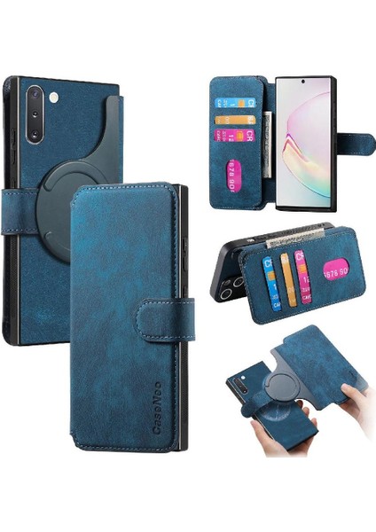 Galaxy Not 10 Için Flip Case Retro Mıknatıs Koruyucu Malzeme Kartı (Yurt Dışından)