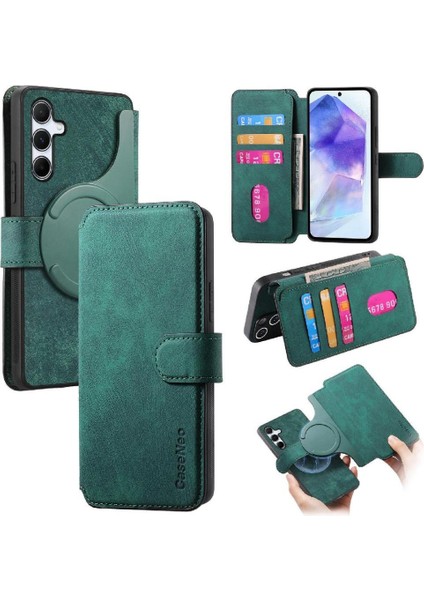 Galaxy Galaxy Mıknatıs Koruyucu Malzeme Retro Cüzdan Için Flip Case (Yurt Dışından)