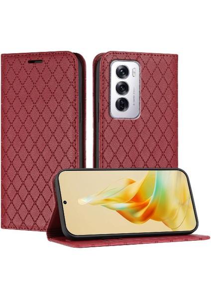 Oppo Oppo 12 5g Için Kılıf Cüzdan Kart Yuvaları Tutucu Iş Manyetik Kabuk (Yurt Dışından)