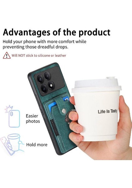 Xiaomi Poco F6 Pro Halka Tutucu Manyetik Araç Montaj Standı Crad Yuvası (Yurt Dışından)