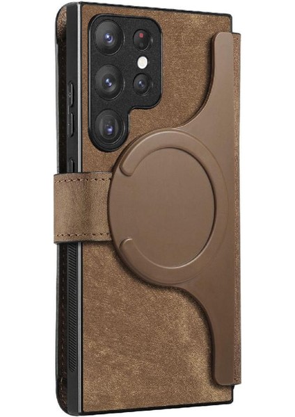 Galaxy S22 Için Flip Case Ultra Cüzdan Kart Standı Retro Mıknatıs (Yurt Dışından) fırsatları