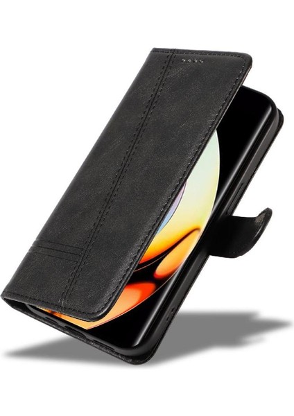 Realme 10 Pro Artı 5g Cüzdan Telefon Kılıfı Için Filp Durumda Preslenmiş Pu Deri (Yurt Dışından)