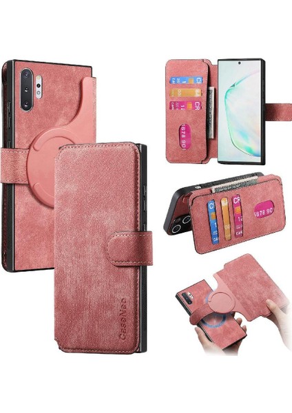 Galaxy Not 10 Için Flip Case Artı Retro Kart Standı Cüzdan Mıknatıs (Yurt Dışından)