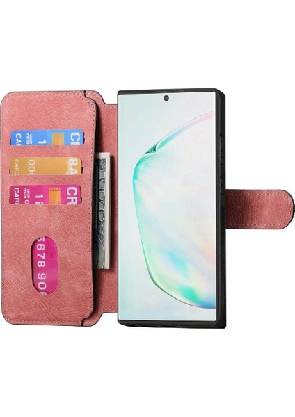 Galaxy Not 10 Için Flip Case Artı Retro Kart Standı Cüzdan Mıknatıs (Yurt Dışından)