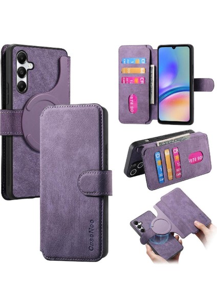 Galaxy A05S Kart Standı Mıknatıs Koruyucu Malzeme Için Flip Case (Yurt Dışından)
