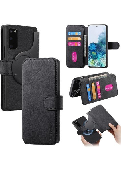 Galaxy S20 Retro Cüzdan Mıknatıs Koruyucu Malzeme Için Flip Case (Yurt Dışından)