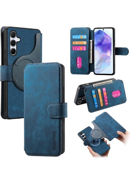 Galaxy Galaxy Mıknatıs Koruyucu Malzeme Retro Cüzdan Için Flip Case (Yurt Dışından)