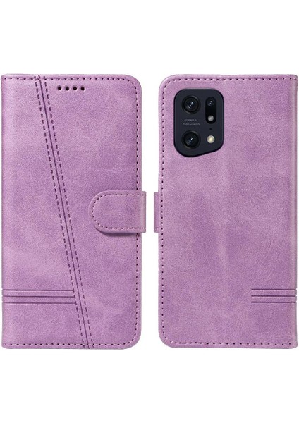 Oppo Için Filp Durumda Kredi Kartı Yuvası Cüzdan Telefon Kılıfı Pu ile X5 Pro Bulmak (Yurt Dışından)