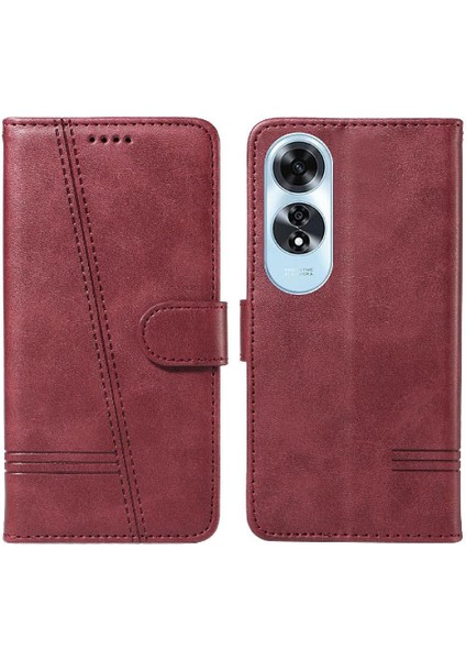 Oppo A60 4g Için Filp Durumda Kredi ile Pu Deri Cüzdan Telefon Kılıfı Preslenmiş (Yurt Dışından) fiyatları