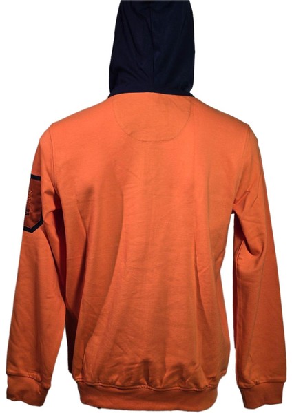 1319301 Erkek Kapşonlu Sweatshirt Orange