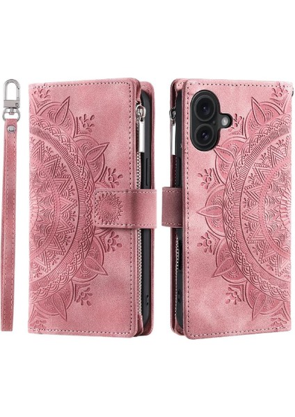 IPhone 16 Için Flip Case Artı Çoklu Kartlar Totem Cüzdan Kılıf Kartı Getirmek (Yurt Dışından)