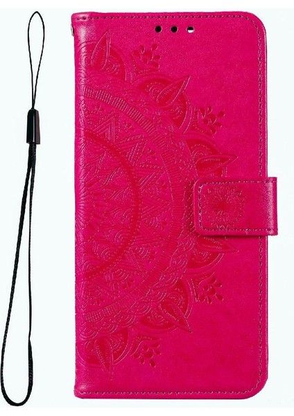 IPhone 14 Için Flip Case Pro Totem Kabartma Kickstand Pu Deri Cüzdan (Yurt Dışından)