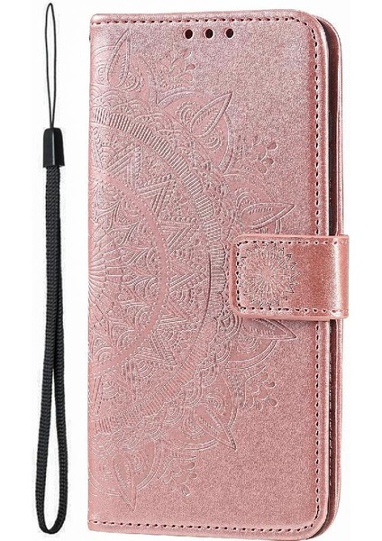 IPhone 16 Için Flip Case Pro Max Totem Kabartma Pu Deri Kickstand (Yurt Dışından)