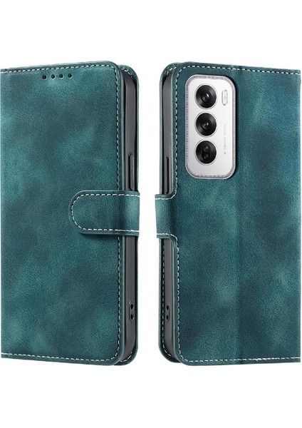 Oppo Oppo 12 5g Için Flip Case Kickstand Cüzdan Kart Yuvaları Pu Deri Bilek (Yurt Dışından)
