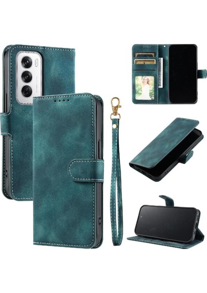 Oppo Oppo 12 5g Için Flip Case Kickstand Cüzdan Kart Yuvaları Pu Deri Bilek (Yurt Dışından) indirimleri