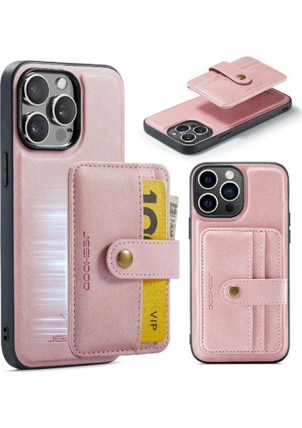 IPhone 15 Için Kılıf Pro Max Cüzdan Rfıd Engelleme Manyetik Kablosuz (Yurt Dışından)