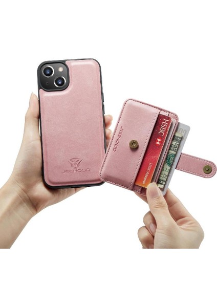 IPhone 13 Mini Rfıd Engelleme Manyetik Kablosuz Şarj Cüzdan (Yurt Dışından)
