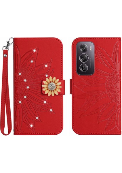 Oppo RENO12 Pro 5g Flip Cüzdan Kredi Kartı Için Kılıf Pu Deri Kapak Çevirin (Yurt Dışından)