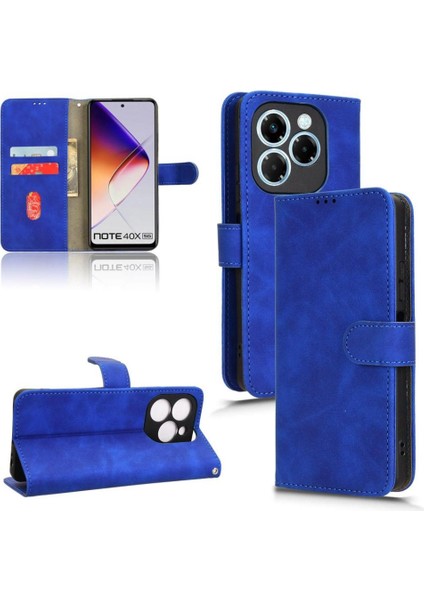 40X x Not 40X 5g Kickstand Kart Yuvaları Tutucu Pu Deri Için Flip Case (Yurt Dışından)