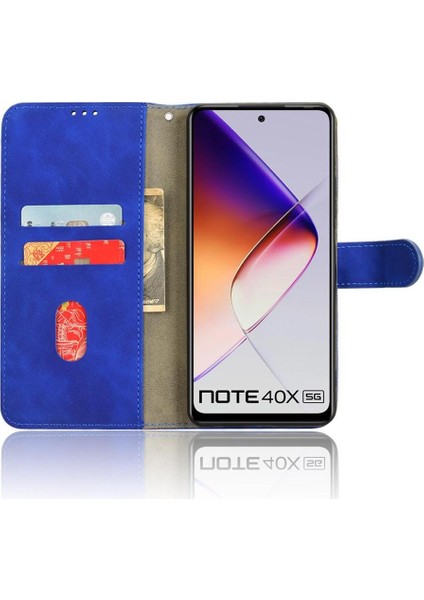 40X x Not 40X 5g Kickstand Kart Yuvaları Tutucu Pu Deri Için Flip Case (Yurt Dışından)