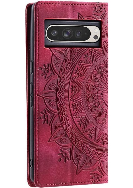 Google Piksel 9 Pro Xl Için Flip Case Yan Toka Pu Deri Kart Çevirme (Yurt Dışından)
