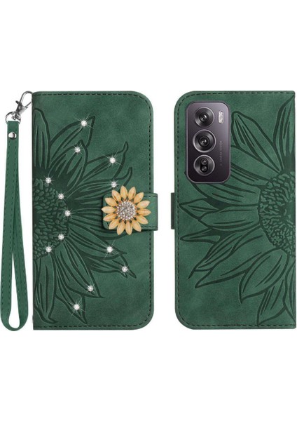 Oppo RENO12 Pro 5g Flip Cüzdan Kredi Kartı Için Kılıf Pu Deri Kapak Çevirin (Yurt Dışından)