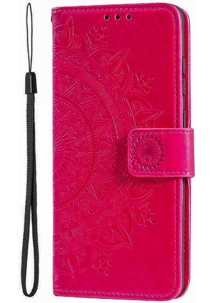 IPhone 16 Için Flip Case Totem Kabartma Kickstand Cüzdan Kılıf Pu Deri (Yurt Dışından) fiyatları