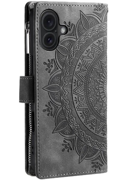 El Kayışı ile IPhone 16 Için Flip Case Birden Fazla Kart Kickstand Getirmek (Yurt Dışından) indirimleri