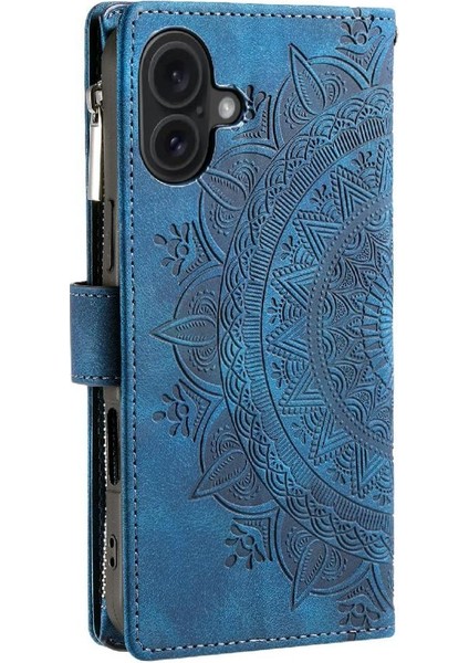 IPhone 16 Için Flip Case Artı Çoklu Kartlar Totem Cüzdan Kılıf Kartı Getirmek (Yurt Dışından)