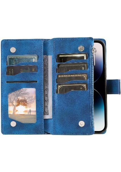 IPhone 16 Için Flip Case Artı Çoklu Kartlar Totem Cüzdan Kılıf Kartı Getirmek (Yurt Dışından)