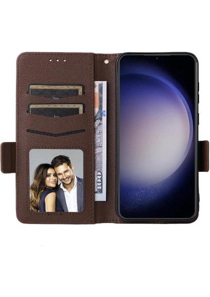 Samsung Galaxy S24 Fe Pu Deri Cüzdan Için Flip Case Yan Toka Kartı (Yurt Dışından) modelleri