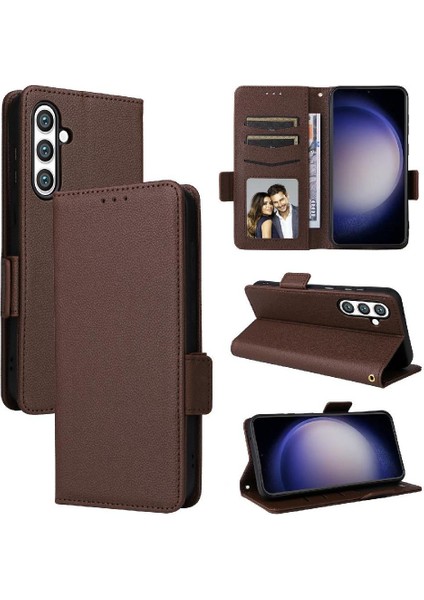 Samsung Galaxy S24 Fe Pu Deri Cüzdan Için Flip Case Yan Toka Kartı (Yurt Dışından) indirimleri