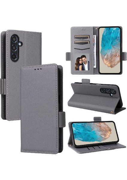 Samsung Galaxy M35 5g Pu Deri Manyetik Yan Toka Kart Için Flip Case (Yurt Dışından)