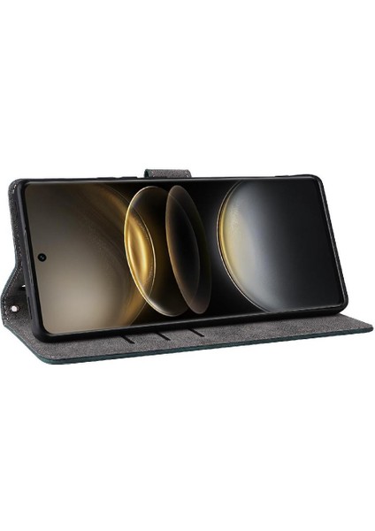 Vivo X100 Için Kılıf Ultra 5g Flip Folio Cüzdan Rfıd Engelleme Pu Deri (Yurt Dışından)